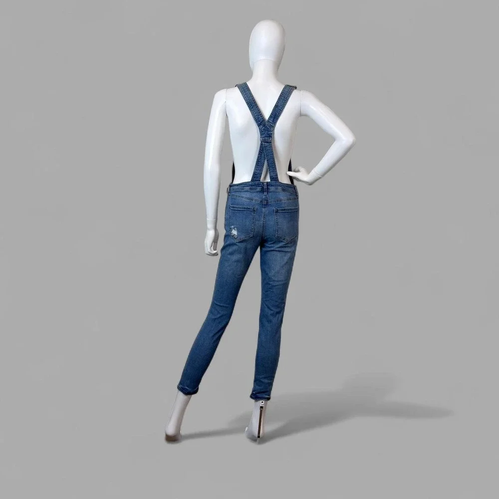 refuge denim overalls